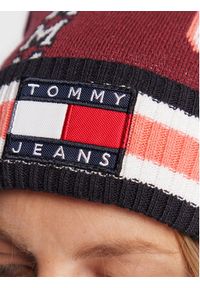 Tommy Jeans Czapka AW0AW12682 Bordowy. Kolor: czerwony. Materiał: bawełna, materiał
