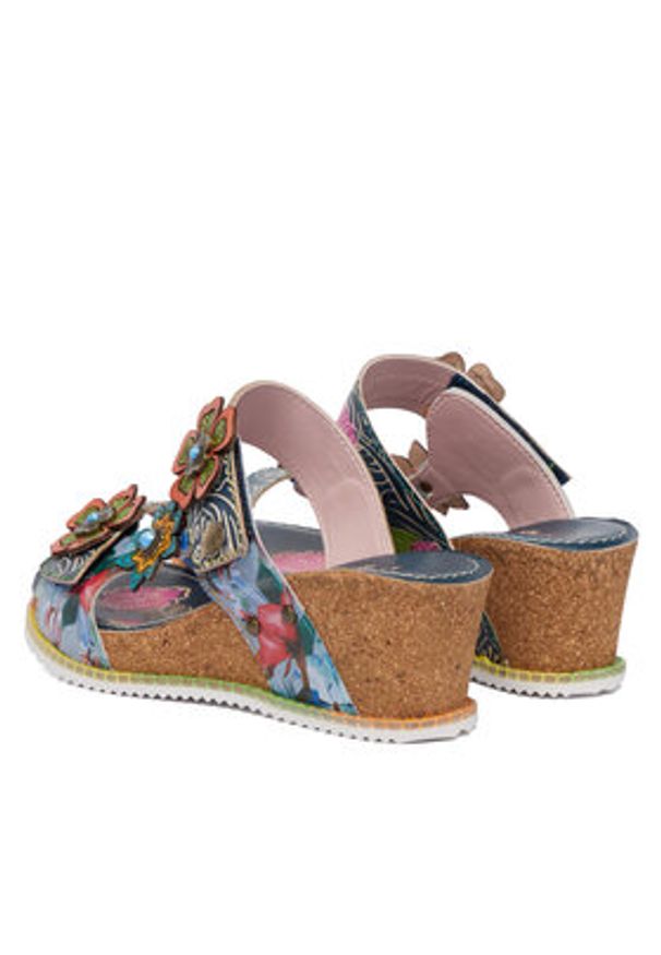 Laura Vita Klapki Bonito 31 Niebieski. Kolor: niebieski. Materiał: skóra