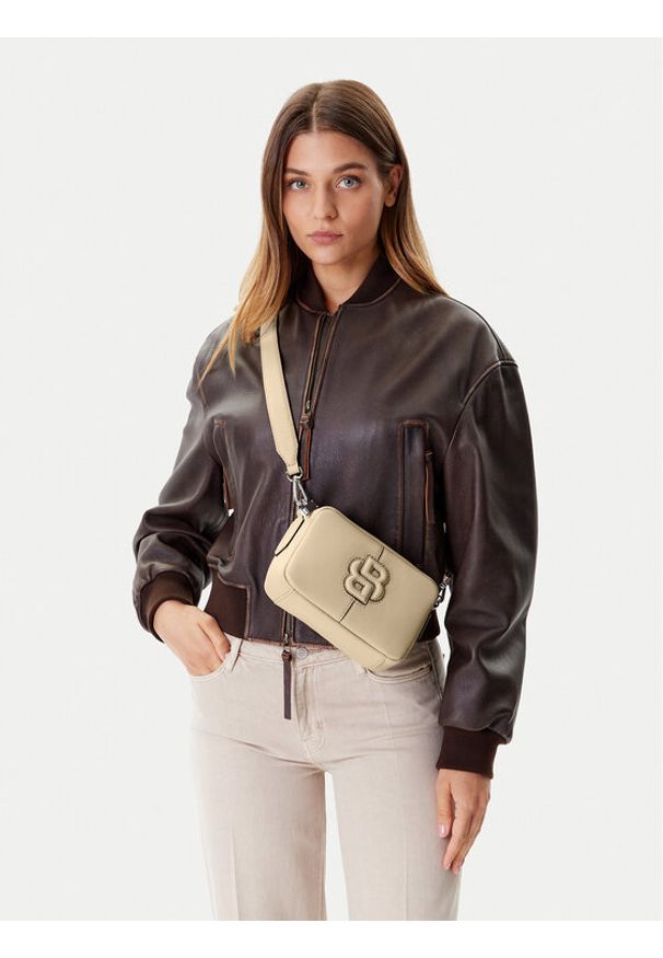 BOSS Torebka 50547969 Beżowy. Kolor: beżowy. Materiał: skórzane