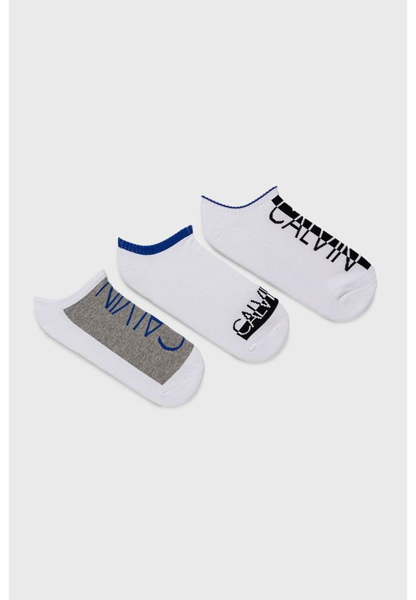 Calvin Klein Skarpetki (3-pack) kolor biały. Kolor: biały