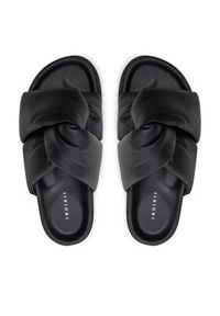Inuikii Klapki Soft Crossed 70104-140 Czarny. Kolor: czarny. Materiał: skóra #5