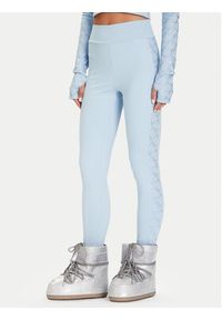 Guess Bluzka W5BP48 K7182 Błękitny Slim Fit. Kolor: niebieski. Materiał: syntetyk