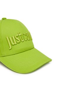 Just Cavalli Czapka z daszkiem 78RAZK30 ZG192 Zielony. Kolor: zielony. Materiał: bawełna, materiał