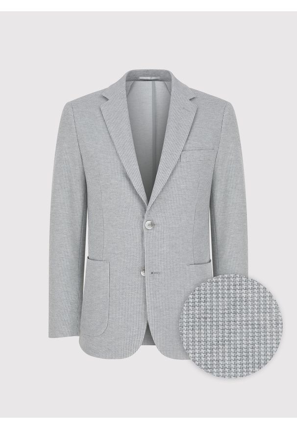 Pako Lorente - PAKO LORENTE – Szara marynarka męska. Kolor: szary. Materiał: poliester, poliamid, wiskoza, elastan