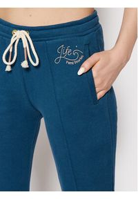 Femi Stories Spodnie dresowe Tricia Granatowy Slim Fit. Kolor: niebieski. Materiał: bawełna #3