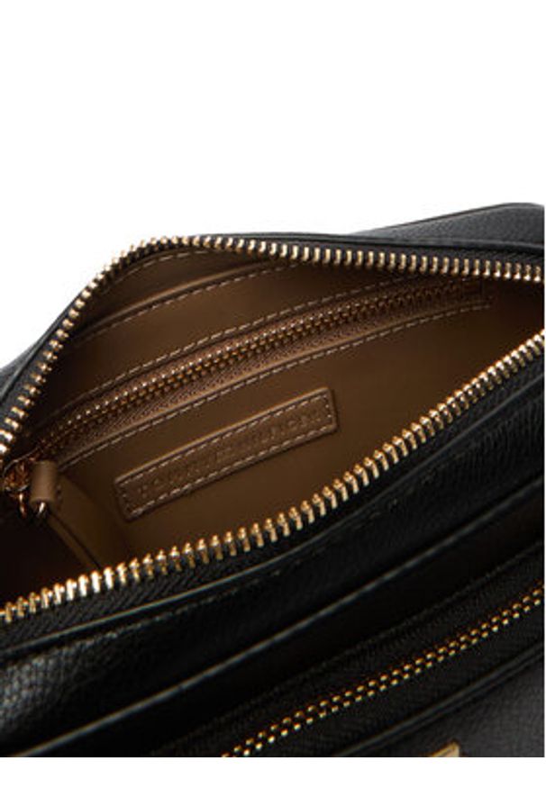 TOMMY HILFIGER - Tommy Hilfiger Torebka Th Icon Camera Bag AW0AW18120 Czarny. Kolor: czarny. Materiał: skórzane