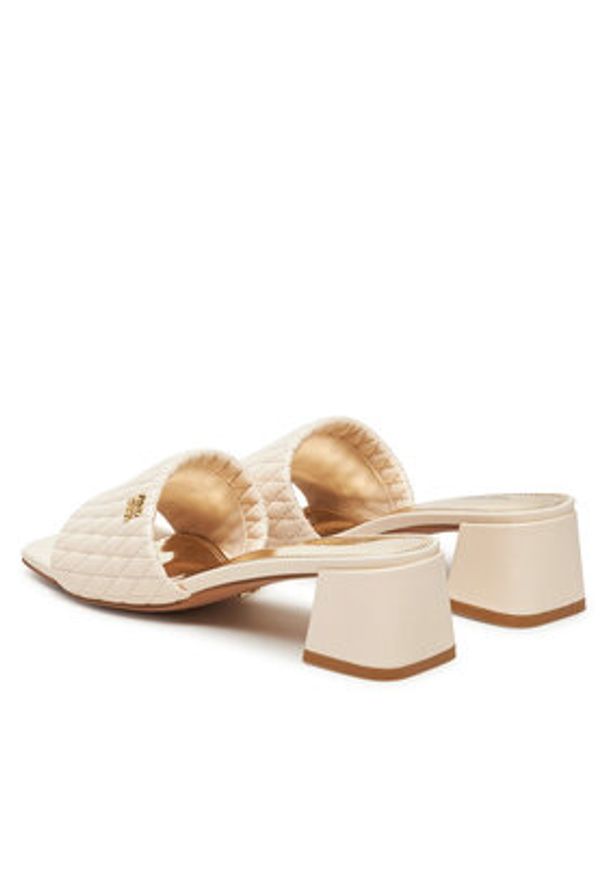 Nine West Klapki S4S96897-01 Beżowy. Kolor: beżowy. Materiał: materiał, syntetyk