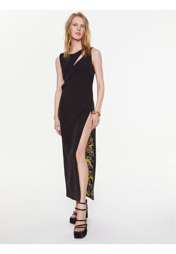 Versace Jeans Couture Sukienka wieczorowa 74HAO937 Czarny Slim Fit. Kolor: czarny. Materiał: syntetyk. Styl: wizytowy