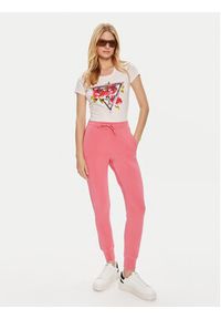 Guess T-Shirt W4YI71 J1314 Różowy Regular Fit. Kolor: różowy. Materiał: bawełna #4