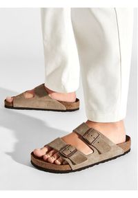 Birkenstock Klapki Arizona Bs 0951301 Szary. Kolor: szary. Materiał: zamsz, skóra #4