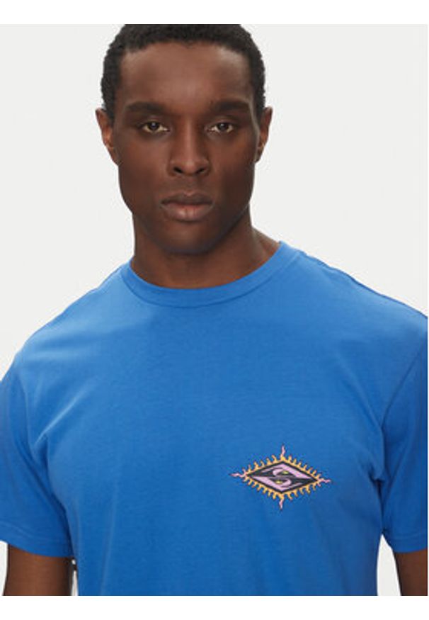 Quiksilver T-Shirt EQYZT08046 Niebieski Regular Fit. Kolor: niebieski. Materiał: bawełna