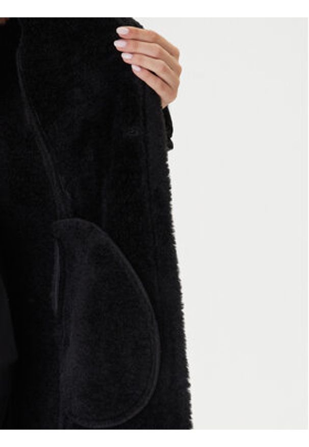 BARDOT - Bardot Płaszcz przejściowy 59622JB1 Czarny Regular Fit. Kolor: czarny. Materiał: skóra