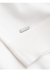 Ombre Clothing - Męska koszulka polo z miękkiej dzianiny z kontrastowymi pasami - kremowa V3 - Rozmiar: XL. Okazja: na co dzień. Typ kołnierza: polo. Kolor: kremowy. Materiał: dzianina. Długość: krótkie. Wzór: paski. Styl: casual #4