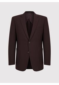 Pako Lorente - PAKO LORENTE – Burgundowa casualowa marynarka męska. Okazja: na co dzień. Kolor: czerwony. Materiał: wełna. Wzór: gładki. Styl: casual