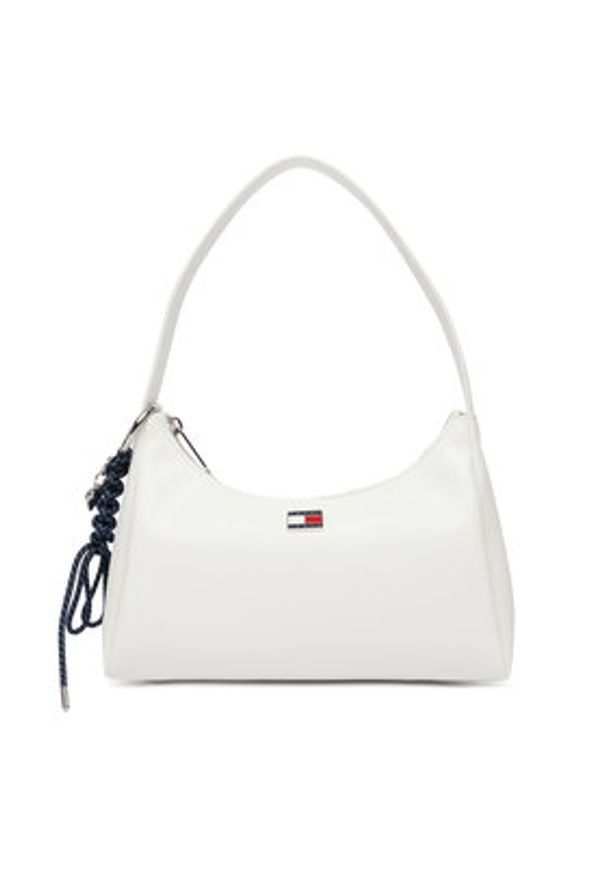 Tommy Jeans Torebka Tjw City Charm Shoulder Bag AW0AW18458 Biały. Kolor: biały. Materiał: skórzane