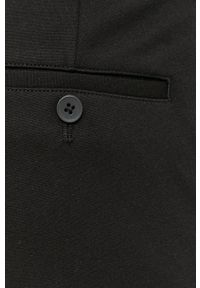 PRODUKT by Jack & Jones - Produkt by Jack & Jones Spodnie męskie kolor czarny dopasowane. Kolor: czarny. Materiał: tkanina