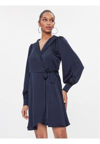 Vila Sukienka koktajlowa Ravenna 14084510 Granatowy Regular Fit. Kolor: niebieski. Materiał: satyna, syntetyk. Styl: wizytowy #1