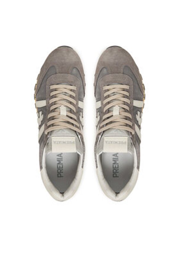 Premiata Sneakersy Lucy Var 8187 Szary. Kolor: szary. Materiał: skóra, zamsz