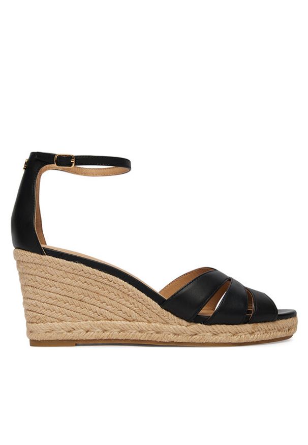 Lauren Ralph Lauren - LAUREN RALPH LAUREN Espadryle 802P04433001 Czarny. Kolor: czarny. Materiał: skóra