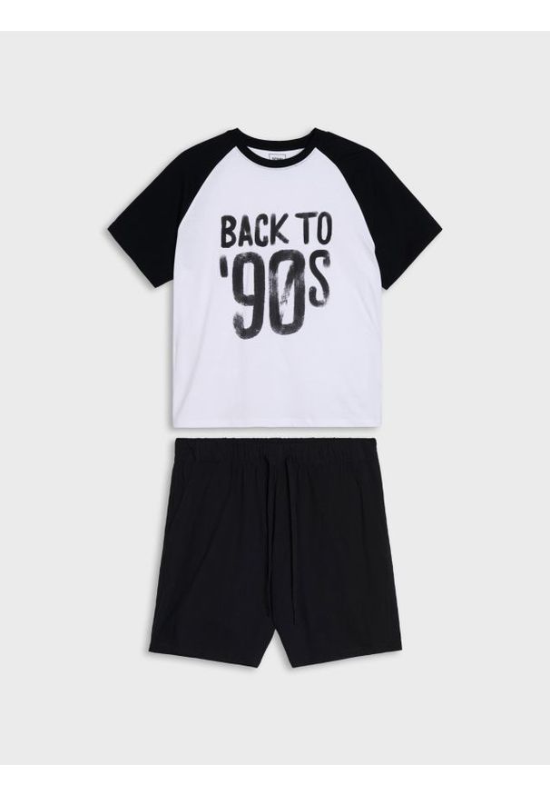 Sinsay - Bawełniana piżama dwuczęściowa - wielobarwny. Materiał: bawełna