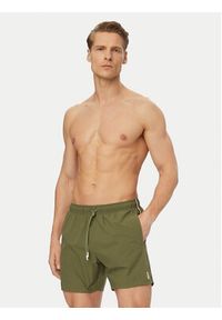 BOSS Szorty kąpielowe Iconic 50491594 Zielony jasny Regular Fit. Kolor: zielony #2