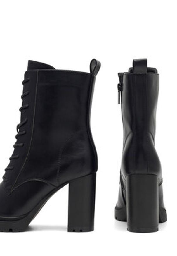 Clara Barson Botki KLARISSA WS5881-10 Czarny. Kolor: czarny. Materiał: skóra