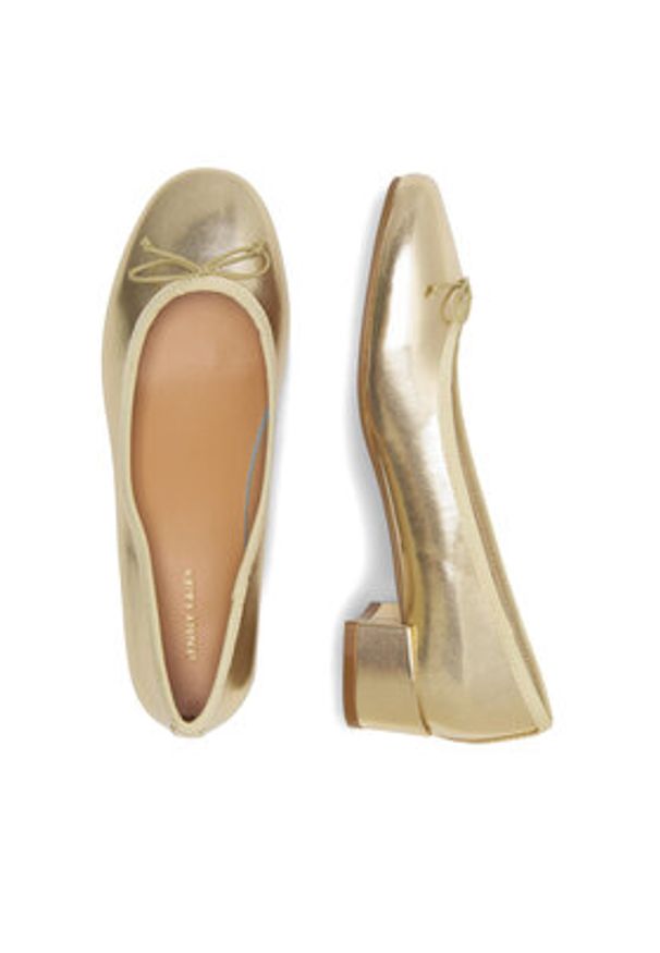 Jenny Fairy Baleriny WYL3680-1 Złoty. Kolor: złoty. Materiał: skóra