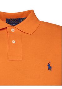 Polo Ralph Lauren Polo 710795080025 Pomarańczowy Slim Fit. Typ kołnierza: polo. Kolor: pomarańczowy. Materiał: bawełna #4