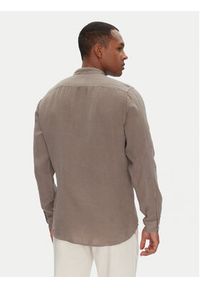 BOSS Koszula 50537369 Beżowy Regular Fit. Kolor: beżowy. Materiał: len #5