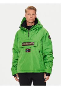 Napapijri Kurtka anorak Rainforest Next NP0A4IB9 Zielony Regular Fit. Kolor: zielony. Materiał: syntetyk #1