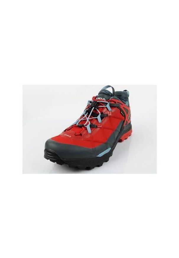 Buty trekkingowe męskie Aku Rocket Gtx. Kolor: czerwony, wielokolorowy. Materiał: guma, syntetyk, tkanina, materiał. Szerokość cholewki: normalna