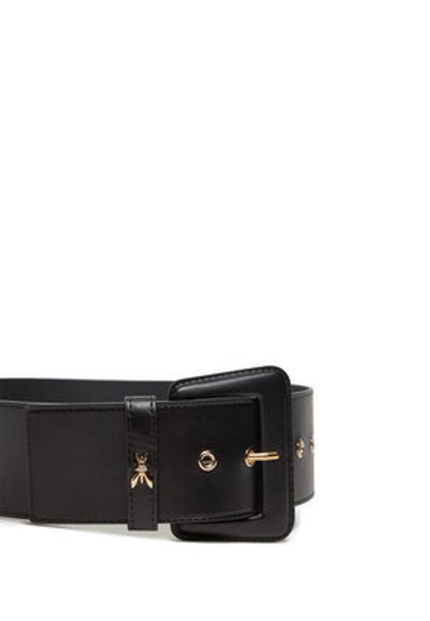 Patrizia Pepe Pasek Damski CW8783/L048 K103 Czarny. Kolor: czarny. Materiał: skóra