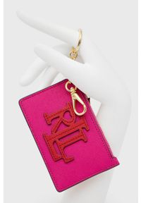 Lauren Ralph Lauren portfel skórzany damski kolor różowy. Kolor: różowy. Materiał: skóra #2