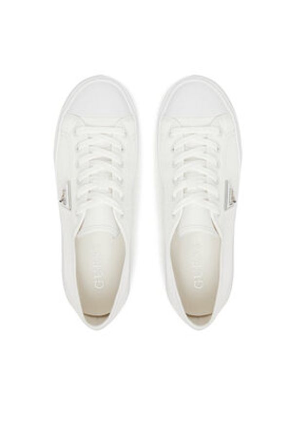 Guess Trampki FLTJO2 FAB12 Biały. Kolor: biały. Materiał: materiał