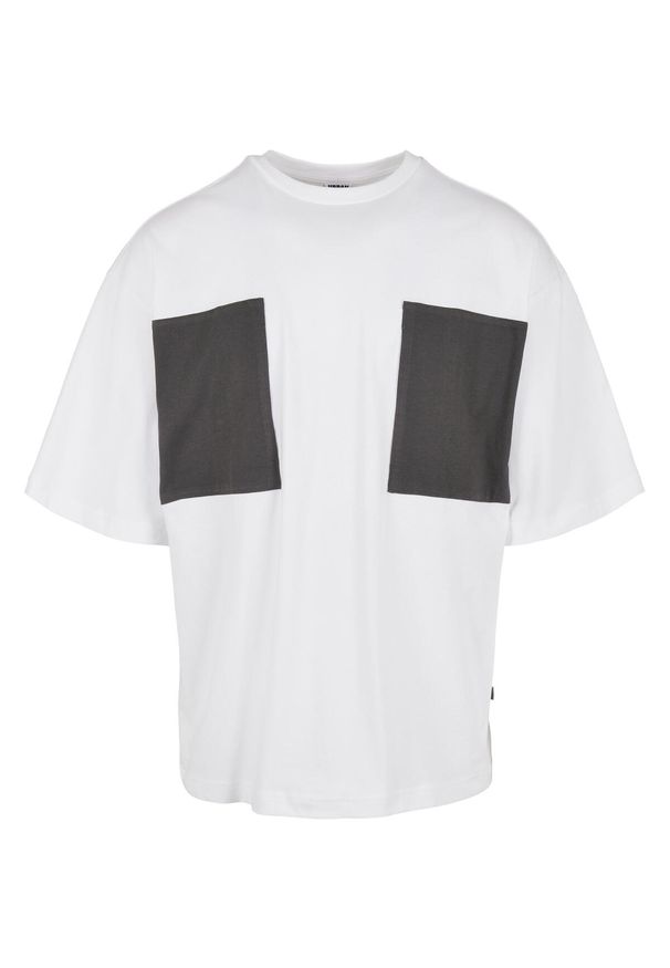 Koszulka Urban Classics big double pocket. Kolor: szary, biały, wielokolorowy