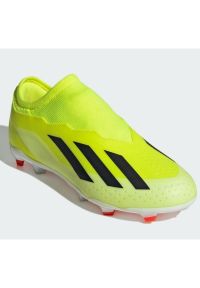 Adidas - Buty adidas X Crazyfast League Ll Fg Jr IF0689 żółte. Kolor: żółty. Materiał: materiał, syntetyk. Szerokość cholewki: normalna
