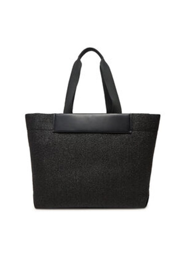 Calvin Klein Torebka Ck Raffia Large Shopper K60K613025 Czarny. Kolor: czarny