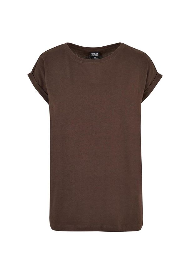 Urban Classics - Koszulka Damska Z Rozszerzonym Ramieniem. Kolor: brązowy. Sport: turystyka piesza