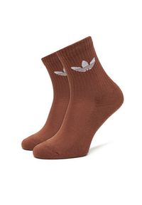 Adidas - adidas Zestaw 6 par wysokich skarpet unisex Trefoil Cushion JY2678 Kolorowy. Materiał: materiał, bawełna. Wzór: kolorowy #3