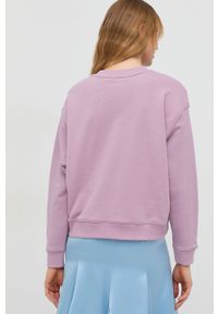 Lee bluza damska kolor fioletowy gładka. Kolor: fioletowy. Długość rękawa: długi rękaw. Długość: długie. Wzór: gładki #2