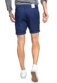 Lee - SPODENKI LEE SLIM CHINO SHORT FRENCH NAVY L73HHI84. Materiał: materiał #10