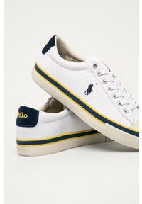 Polo Ralph Lauren - Tenisówki. Nosek buta: okrągły. Zapięcie: sznurówki. Kolor: biały. Materiał: guma #4