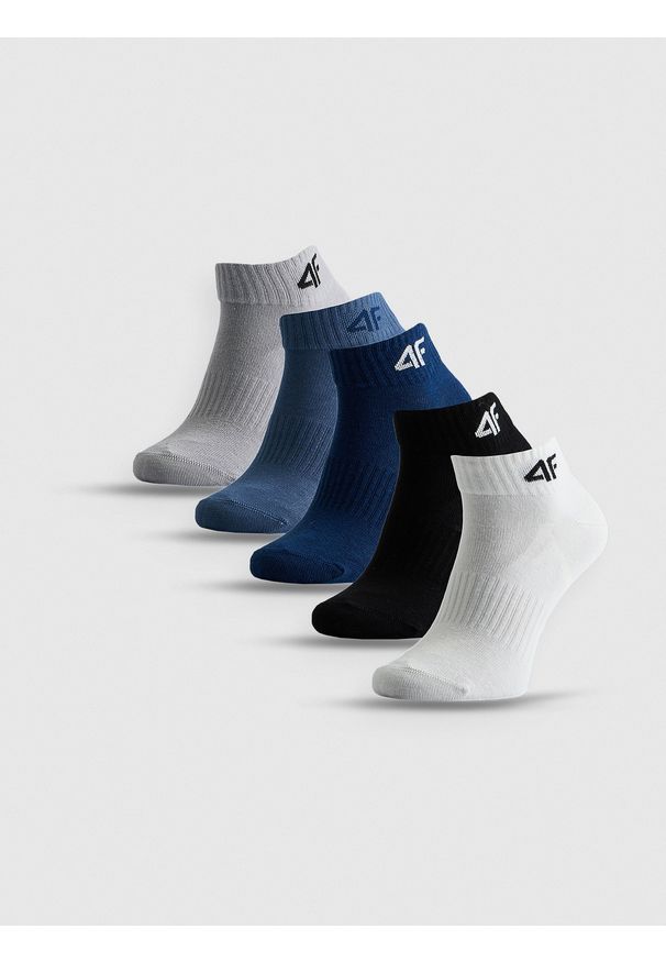 4f - 4F Skarpetki krótkie (5-pack) chłopięce - multikolor 38-40. Kolor: wielokolorowy. Materiał: materiał