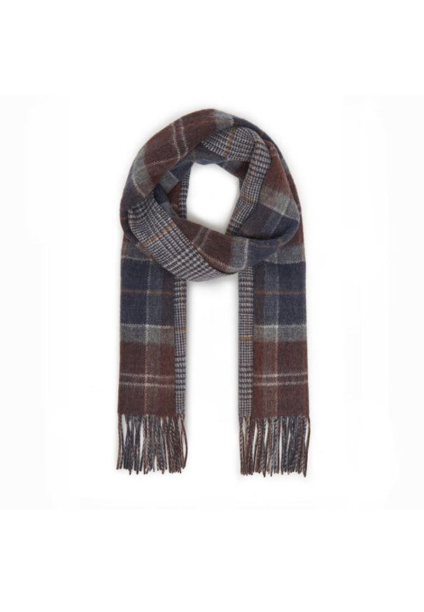 Barbour Szalik Dramside Reversible USC0401TN38 Brązowy. Kolor: brązowy. Materiał: wełna, materiał