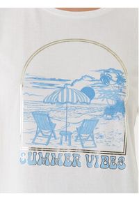 Morgan T-Shirt 251-DVIBES Biały Regular Fit. Kolor: biały. Materiał: bawełna