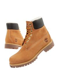 Buty trekkingowe Timberland Premium 6. Kolor: brązowy. Materiał: nubuk, skóra. Sezon: zima