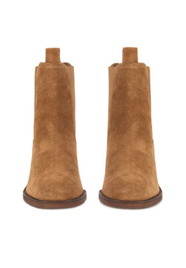 Sergio Bardi Botki WI32-E1094-01SB Brązowy. Kolor: brązowy. Materiał: skóra, zamsz