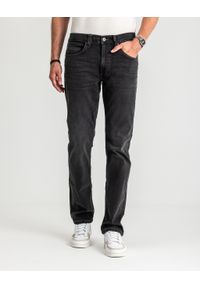 Mustang - Męskie Spodnie Jeansowe MUSTANG Tramper Straight Denim Black 1016083 4000 803 #8