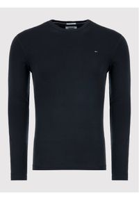 Tommy Jeans Longsleeve DM0DM04409 Czarny Slim Fit. Kolor: czarny. Materiał: bawełna. Długość rękawa: długi rękaw