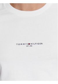 TOMMY HILFIGER - Tommy Hilfiger T-Shirt Logo MW0MW32584 Biały Regular Fit. Kolor: biały. Materiał: bawełna #4